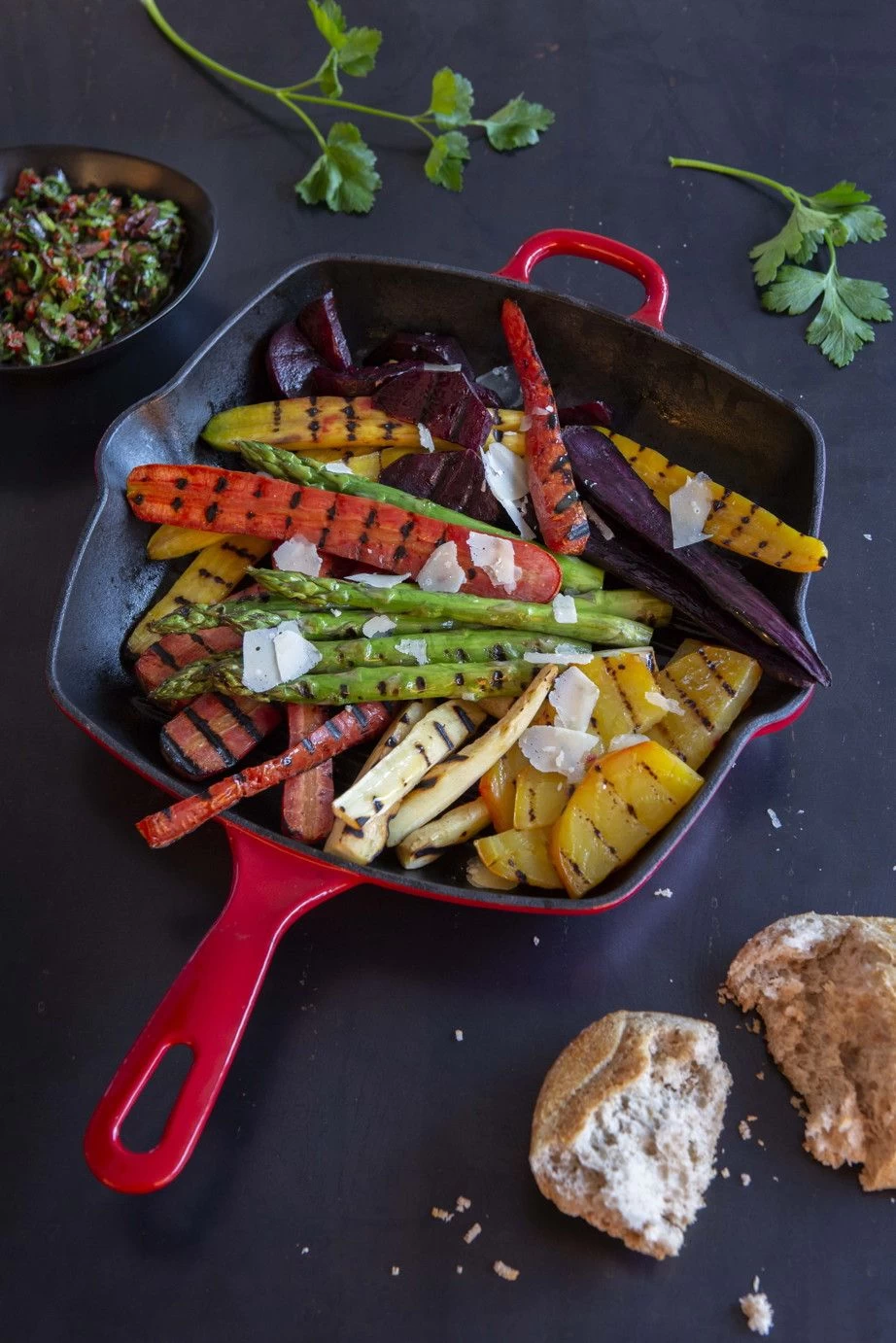 BK Grillpan Bourgogne - Chili Red - 26 X 26 Cm - Geëmailleerde Anti-aanbaklaag - Afbeelding 2