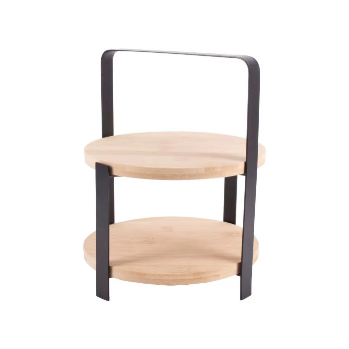 Gusta Etagere / Serveertoren - Bamboe - 27 Cm - 2-laags