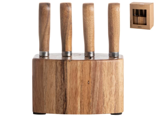 Gusta Kaasmesjes Met Houder - 4 Stuks - Afbeelding 2