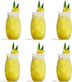 Cocktailglas / Tiki Ananas Glas - 400 Ml - 6 Stuks