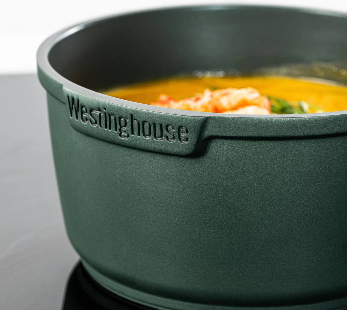 Westinghouse Pannenset Performance (Koekenpan ø 24 En 28 Cm + Steelpan ø 18 Cm) - Groen - Inductie En Alle Andere Warmtebronnen - Afbeelding 2