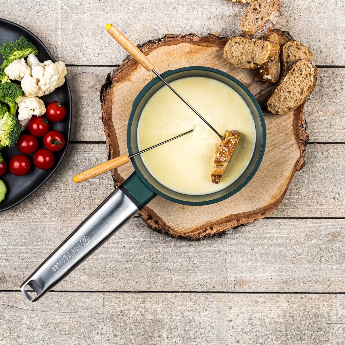 Westinghouse Pannenset Performance (Koekenpan ø 24 En 28 Cm + Steelpan ø 18 Cm) - Groen - Inductie En Alle Andere Warmtebronnen - Afbeelding 4