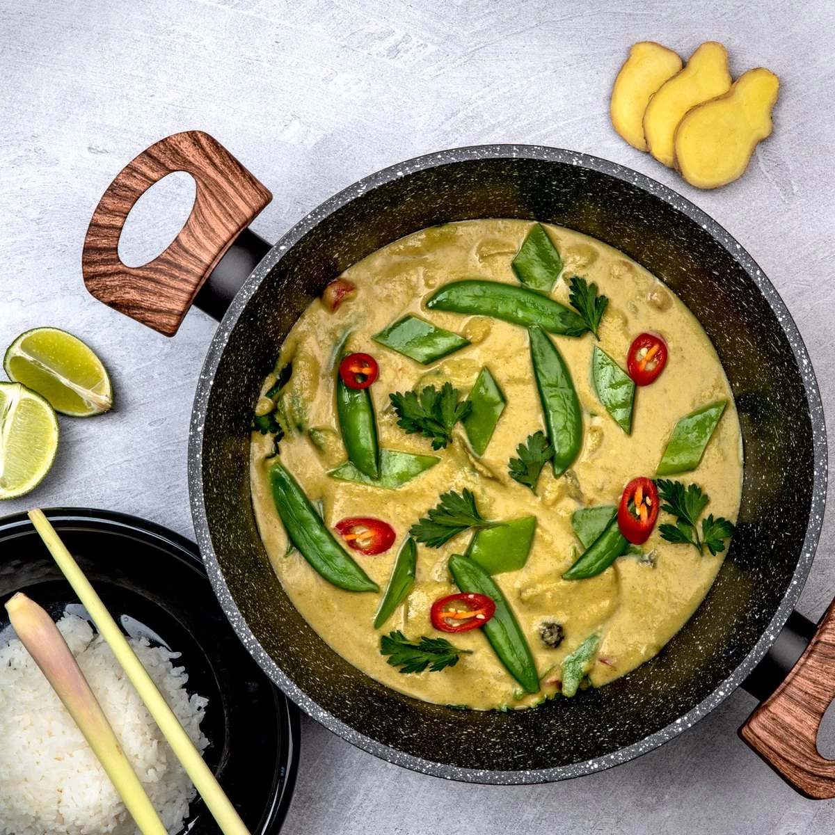 Westinghouse Kookpannenset Marble Wood - ø 24 En 28 Cm - Inductie En Alle Andere Warmtebronnen - Afbeelding 3