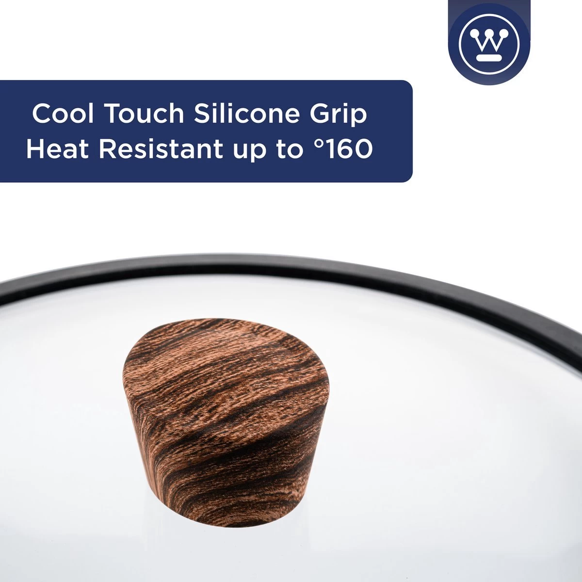 Westinghouse Pannenset Marble Wood (Wokpan ø 30 Cm + Braadpan + Hapjespan ø 28 Cm) - Inductie En Alle Andere Warmtebronnen - Afbeelding 3