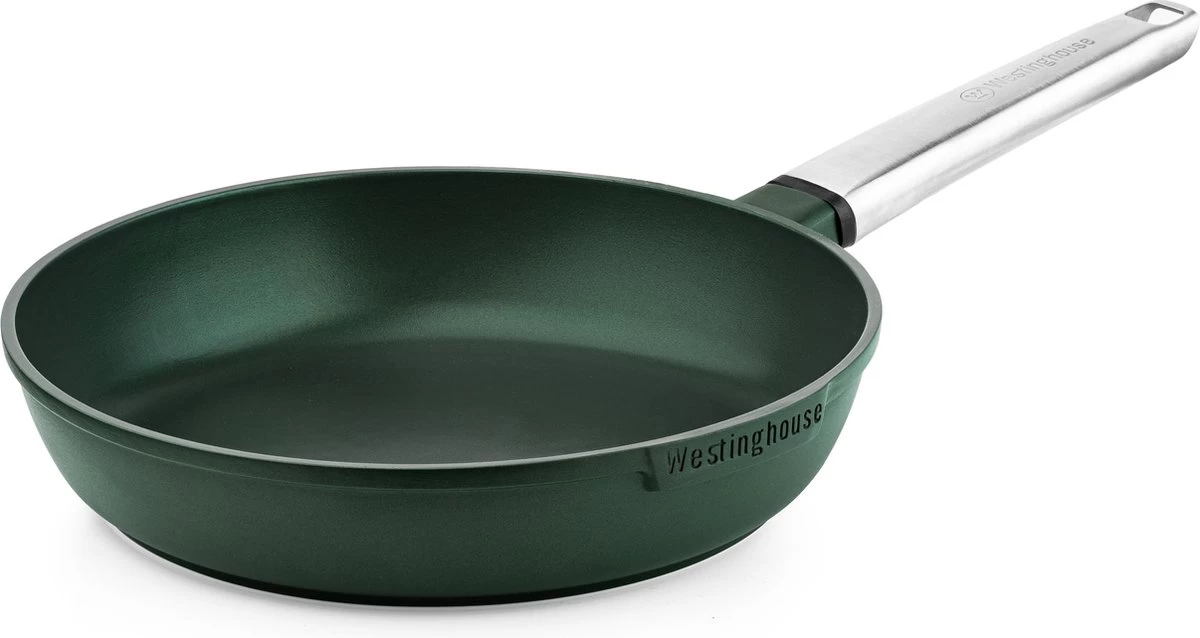 Westinghouse Pannenset Performance (Koekenpan ø 24 En 28 Cm + Steelpan ø 18 Cm) - Groen - Inductie En Alle Andere Warmtebronnen - Afbeelding 5