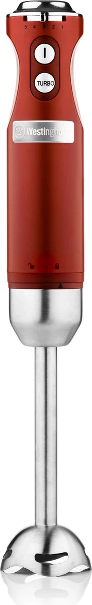 Westinghouse Retro Waterkoker + Broodrooster 4 Sleuven + Staafmixer - Rood - Afbeelding 3