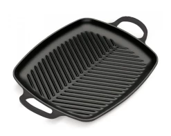 Le Creuset Grillplaat Signature - Mat Zwart - 30 X 27 Cm