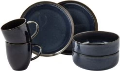 Villeroy & Boch Serviesset Crafted - Denim Blauw - 6-delig / 2 Personen