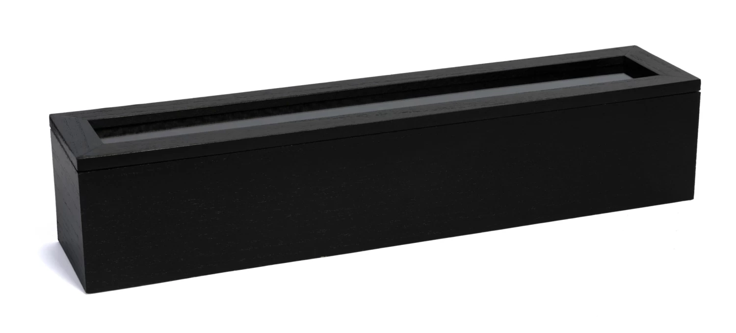 Sakura Tea Theedoos - Zwart - 6-vaks - Met Fluweel - 43 X 9 Cm - Afbeelding 2