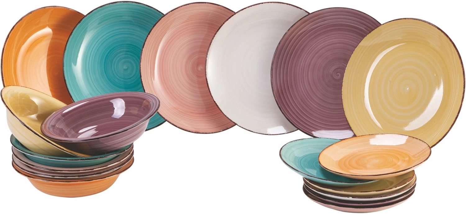 Villa D'Este Serviesset Acquerello - 18-delig / 6 Personen - Afbeelding 6