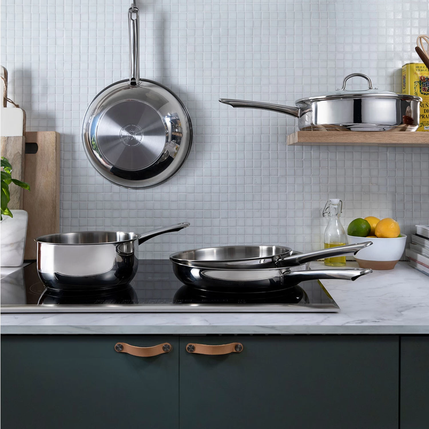 BK Hapjespan Met Deksel - Bright RVS - ø 28 Cm - Zonder Anti-aanbaklaag - Afbeelding 5