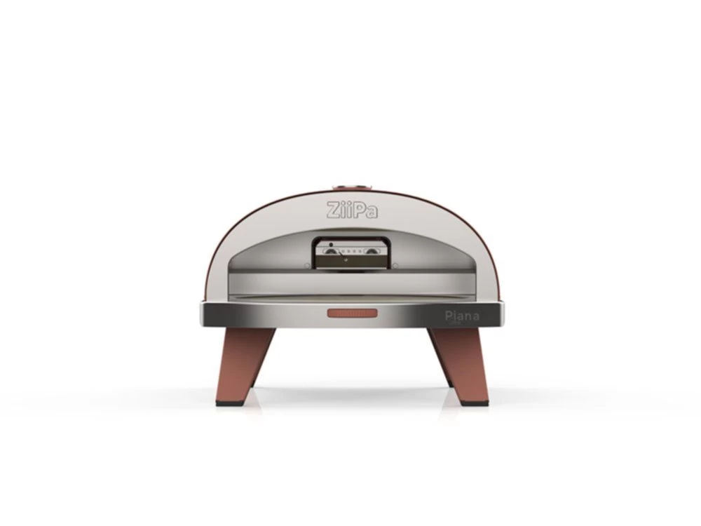 ZiiPa Pizza Oven Piana - Gasmodel - Met Thermometer - Terracotta - Voor ø 30 Cm Pizza's - Roterende Pizzasteen - Afbeelding 5