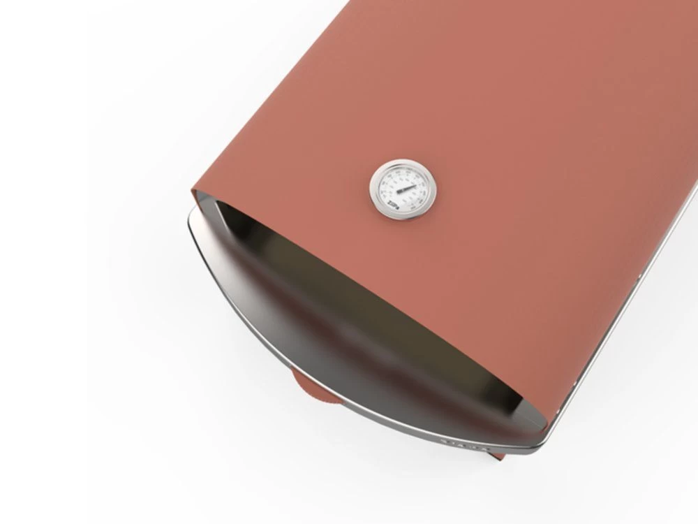 ZiiPa Pizza Oven Piana - Gasmodel - Met Thermometer - Terracotta - Voor ø 30 Cm Pizza's - Roterende Pizzasteen - Afbeelding 8