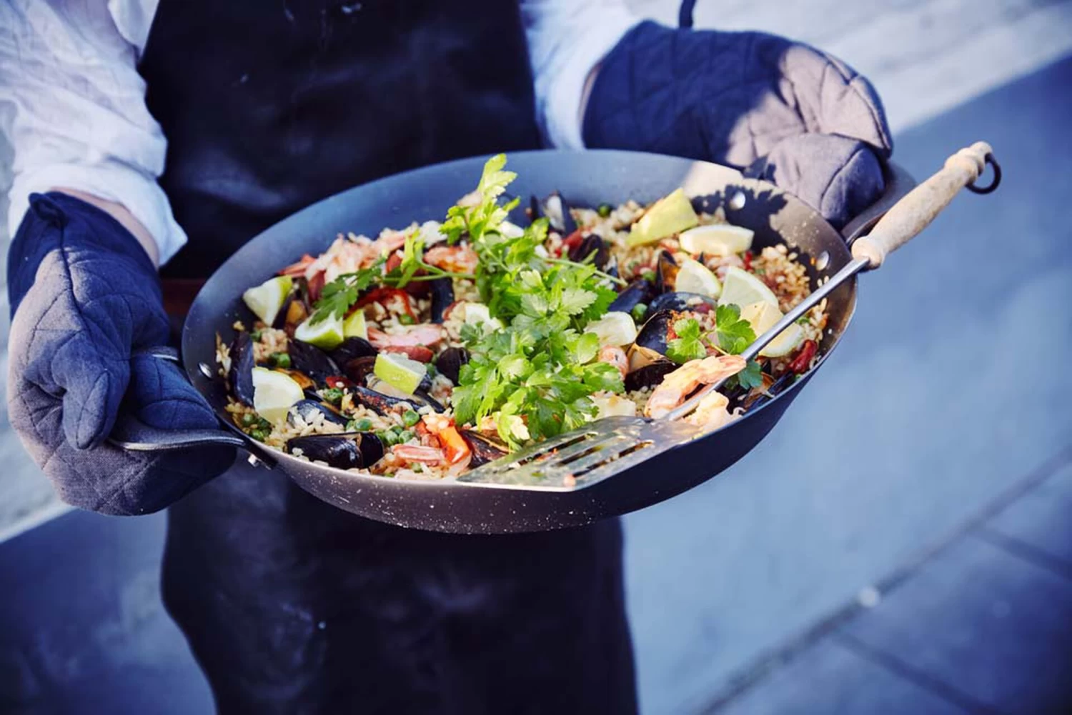 BK Paella Pan Black Steel - ø 38 Cm - Afbeelding 3