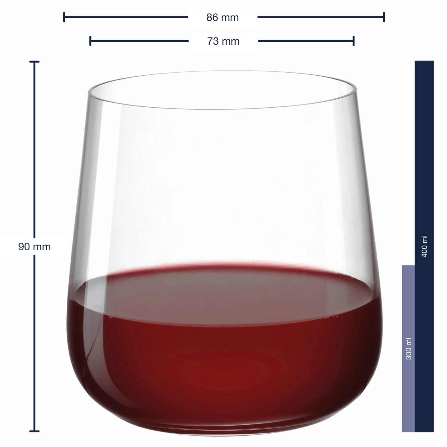 Leonardo Waterglazen Brunelli - 400 Ml - 6 Stuks - Afbeelding 3