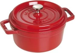 Staub Braadpan / Cocotte - Kersenrood - ø 22 Cm / 2.6 Liter