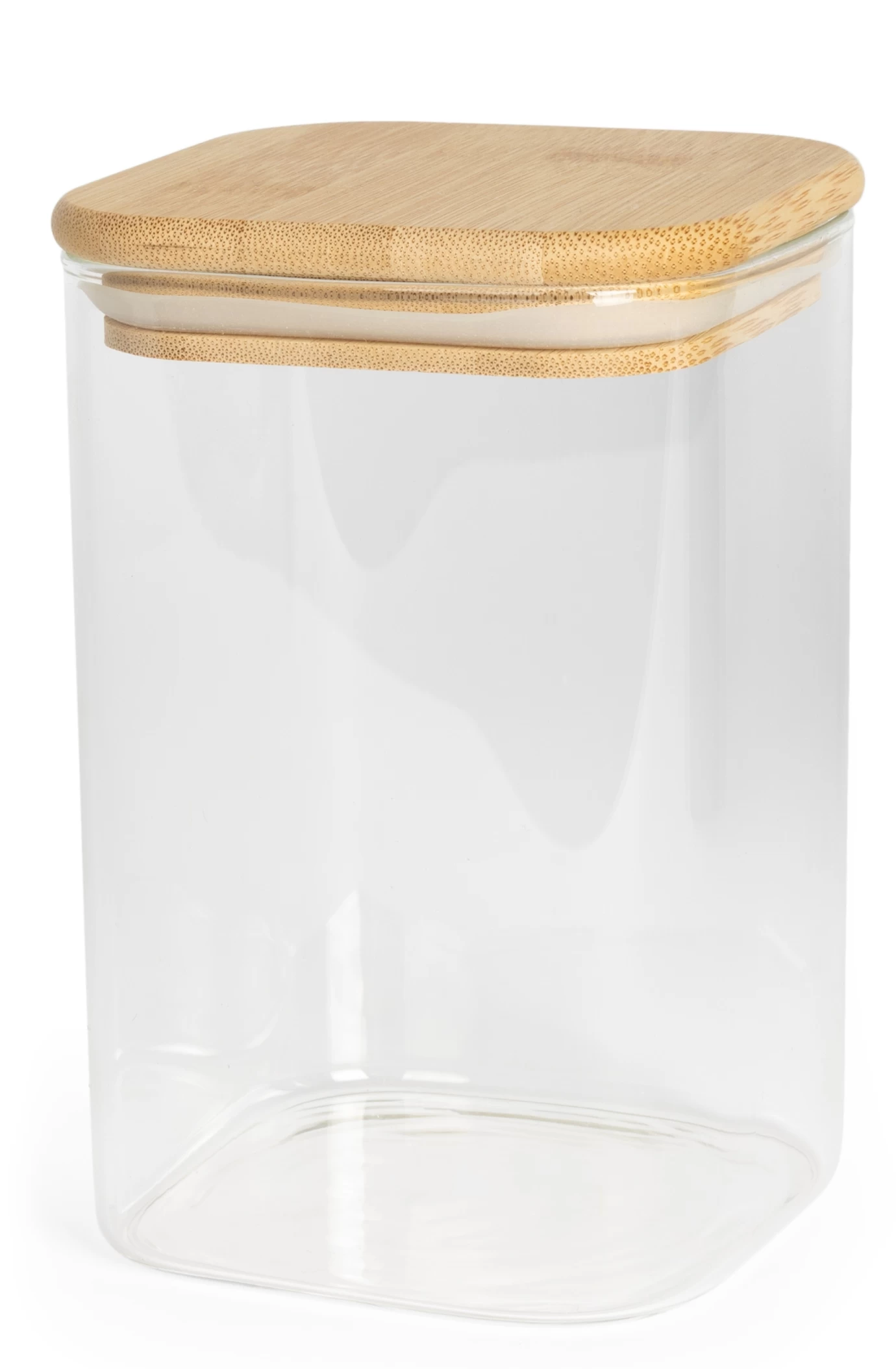 Sareva Voorraadpot - Glas / Bamboe - 1.1 Liter - Afbeelding 2