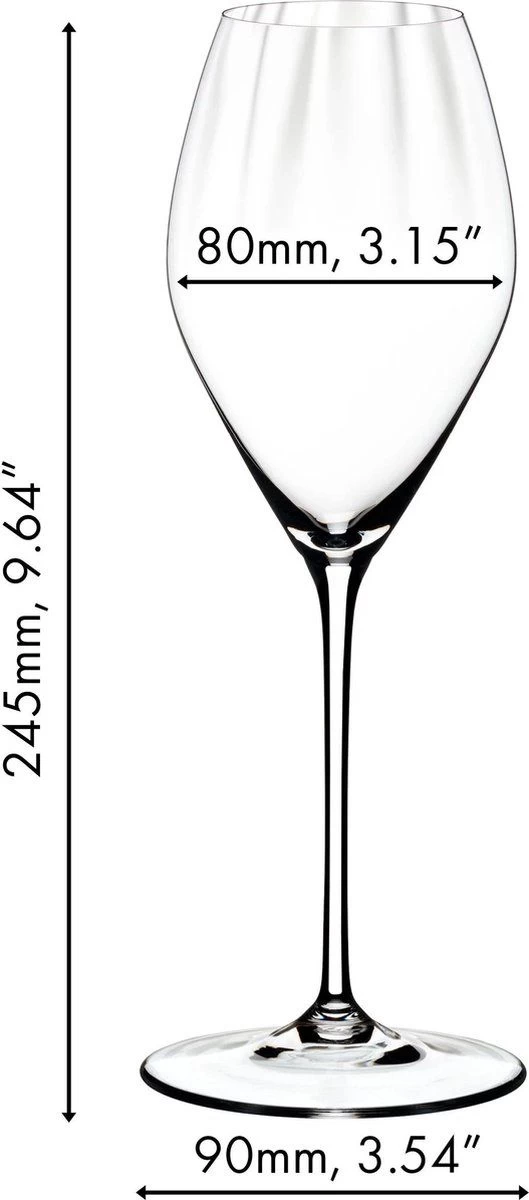 Riedel Champagneglazen Performance - 4 Stuks - Afbeelding 3