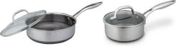 Westinghouse Pannenset Black Signature (Hapjespan ΓΈ 24 Cm + Steelpan ΓΈ 20 Cm) - Inductie En Alle Andere Warmtebronnen