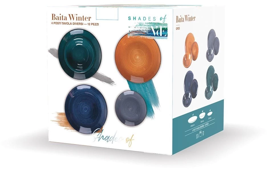 Villa D'Este Serviesset Baita - Winter - 12-delig / 4 Personen - Afbeelding 8