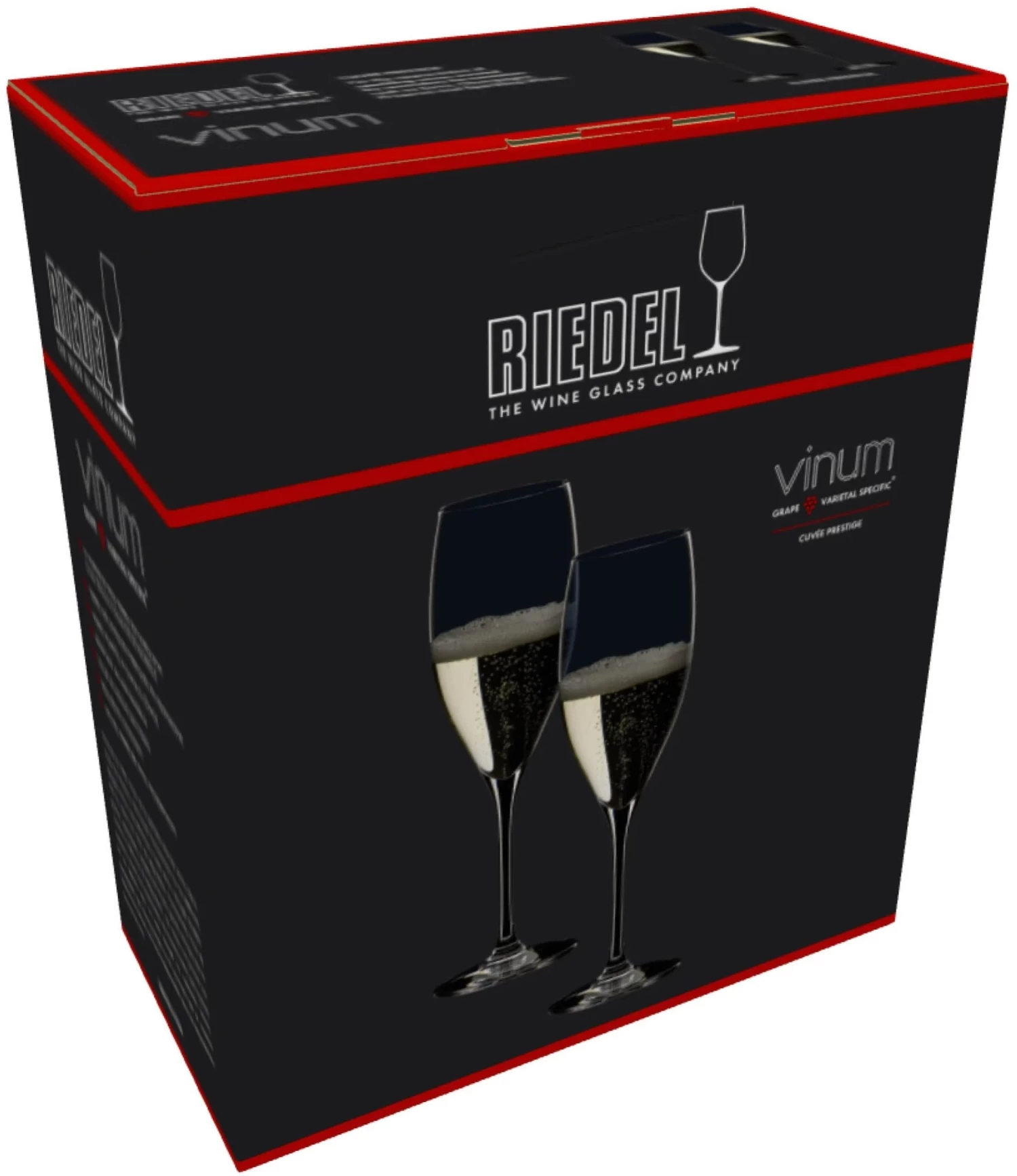 Riedel Champagne Glazen Vinum - Cuvee Prestige - 2 Stuks - Afbeelding 4