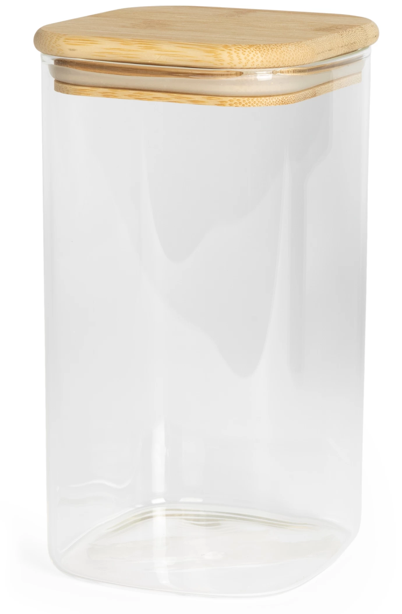 Sareva Voorraadpot - Glas / Bamboe - 1.35 Liter - Afbeelding 2