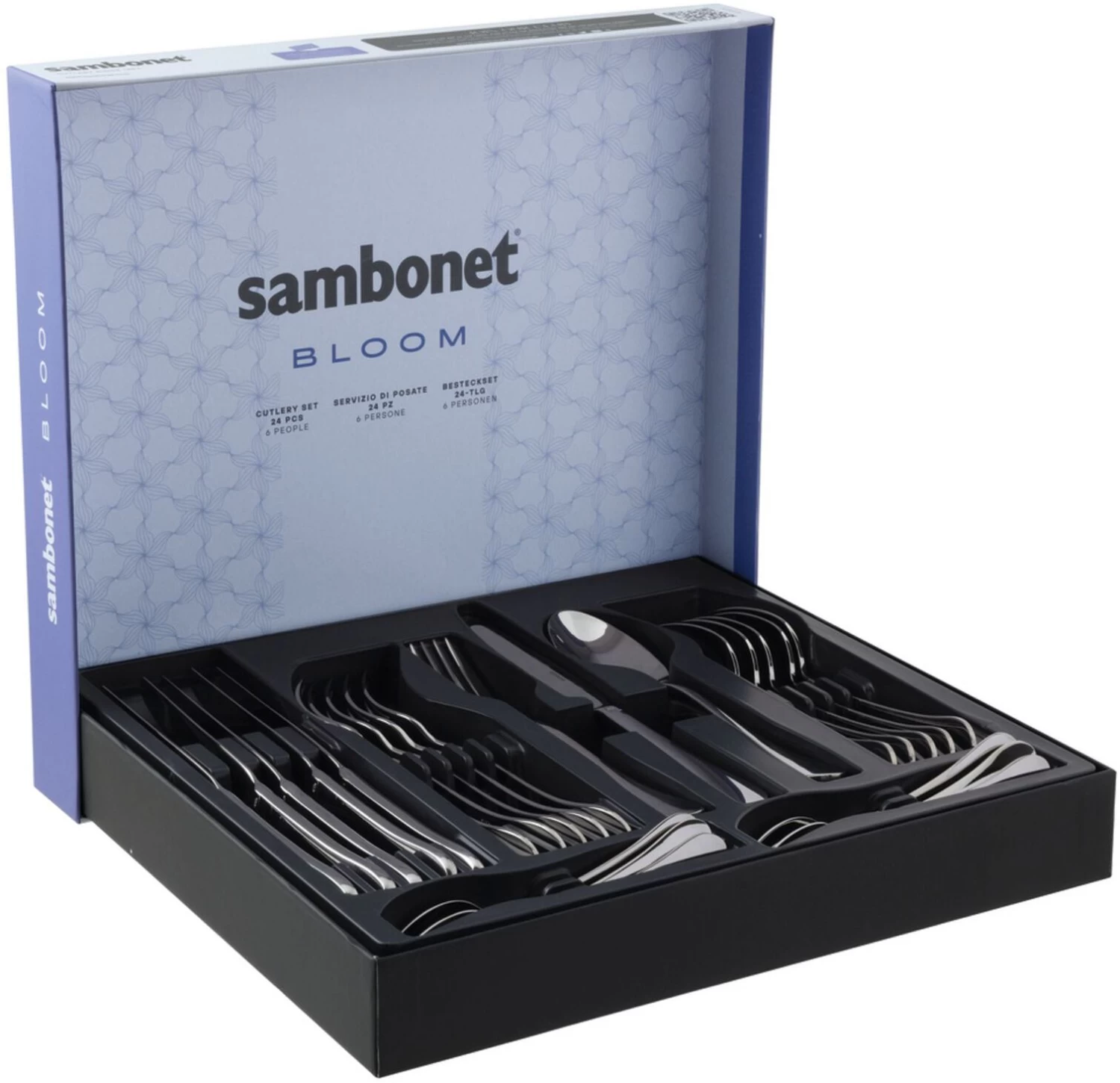 Sambonet Bestekset Bloom - RVS - Monoblock - 24 Delig / 6 Personen - Afbeelding 6