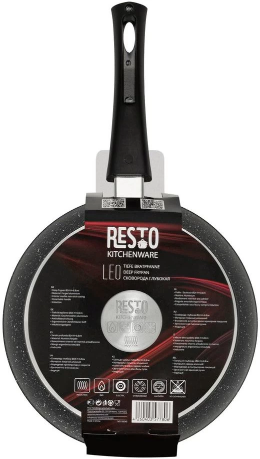 Resto Kitchenware Koekenpan Leo - ø 24 Cm - Standaard Anti-aanbaklaag - Afbeelding 6