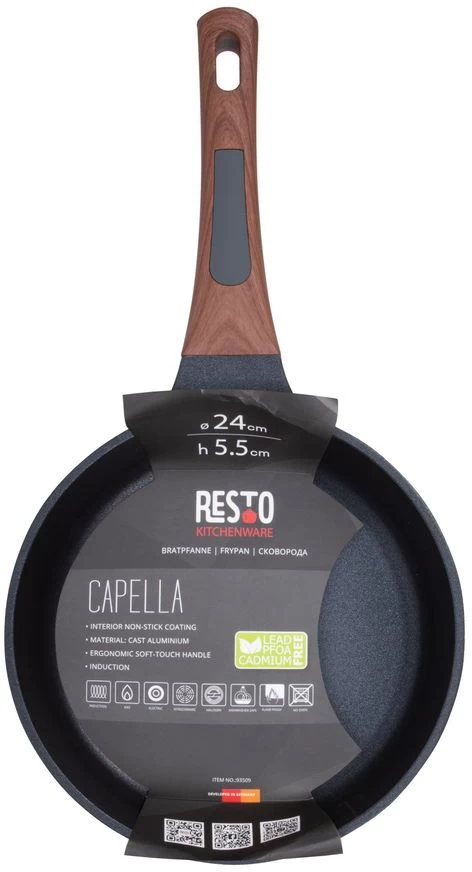 Resto Kitchenware Koekenpan Capella - ø 24 Cm - Standaard Anti-aanbaklaag - Afbeelding 5