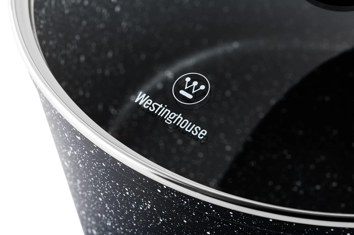 Westinghouse Hapjespan Black Marble - ø 28 Cm / 4.5 Liter - Standaard Anti-aanbaklaag - Afbeelding 3