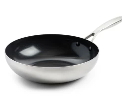 GreenPan Wokpan Geneva - RVS - ø 28 Cm / 3.6 Liter - Keramische Anti-aanbaklaag