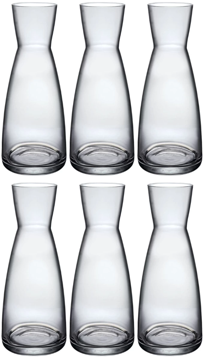 Bormioli Rocco Karaffen Ypsilon - Transparant - 1 Liter - 6 Stuks