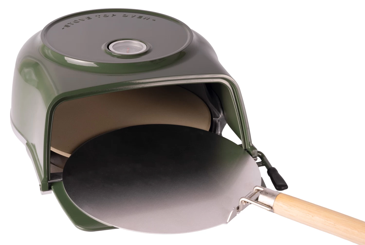 Fernus & Friends Pizza Oven - Voor Fornuis - Duck Green - Voor ø 26 Cm Pizza's - Afbeelding 2