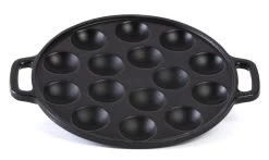 Cast Iron Poffertjespan - Gietijzer - ø 24 Cm - 15 Poffertjes