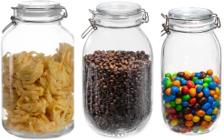 Sareva Weckpotten - 2 , 3 En 4 Liter - Glas - 3-delige Set