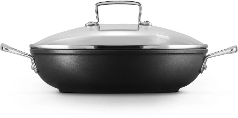 Le Creuset Hapjespan Met Deksel - Les Forgées TNS - ø 26 Cm / 2.7 Liter - Standaard Anti-aanbaklaag - Afbeelding 6