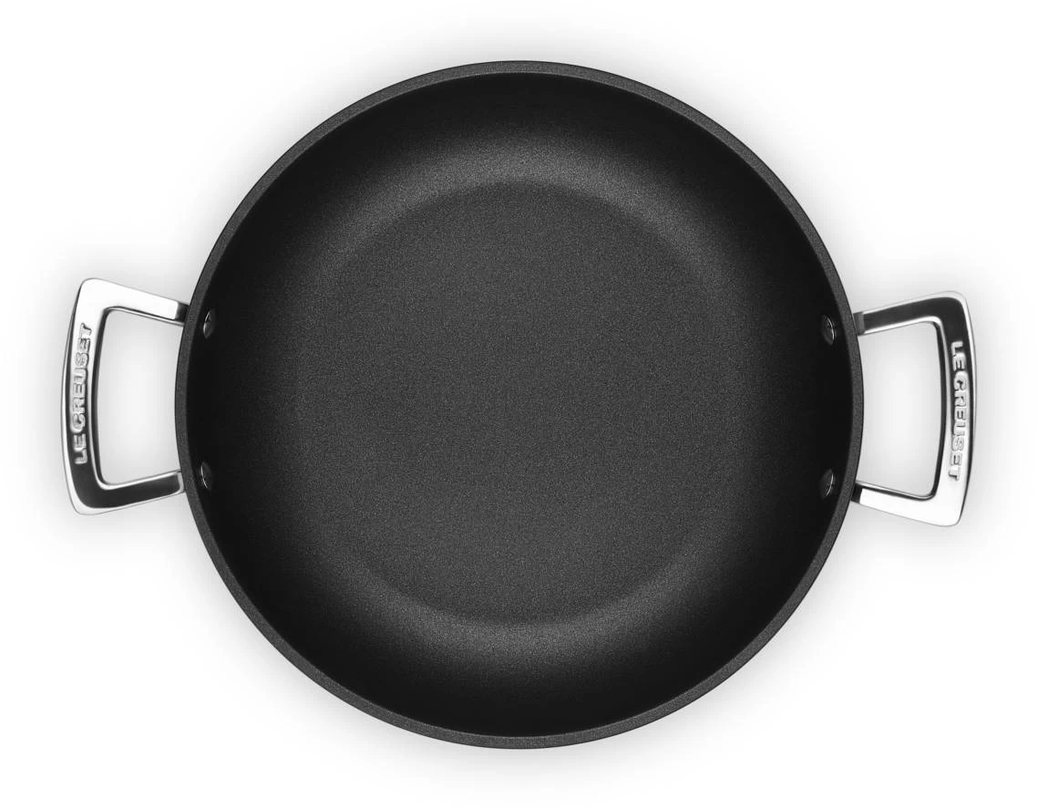 Le Creuset Hapjespan Met Deksel - Les Forgées TNS - ø 26 Cm / 2.7 Liter - Standaard Anti-aanbaklaag - Afbeelding 7