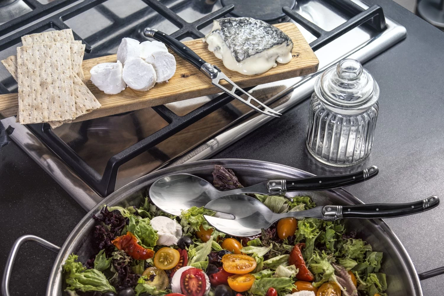 Laguiole Style De Vie Kaasmes Zwart - Afbeelding 3