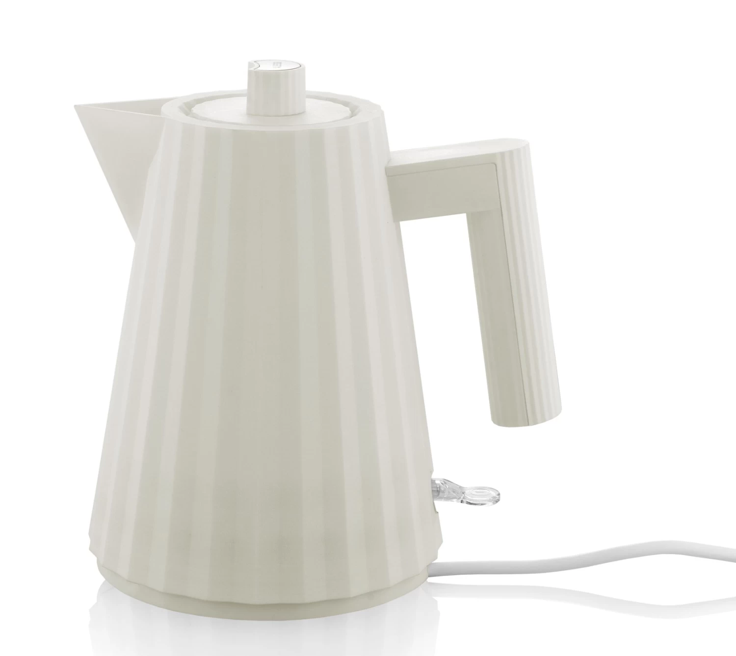 Alessi Waterkoker Plissé - Droogkookbeveiliging - Wit - Michele De Lucchi - 1 Liter - MDL06/1 W - Afbeelding 3