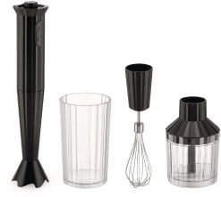 Alessi Staafmixer Set Plissé - Zwart - Michele De Lucchi - MDL10S B