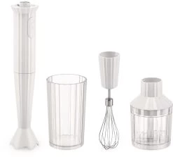 Alessi Staafmixer Set Plissé - Wit - Michele De Lucchi - MDL10S W