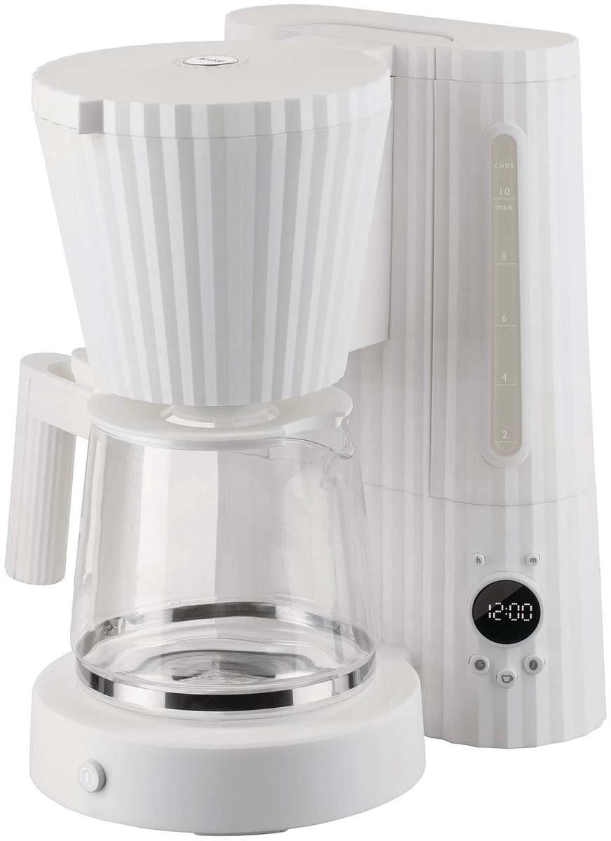 Alessi Filter-koffiezetapparaat Plissé - 1.5 Liter - Wit - Michele De Lucchi - MDL14 W