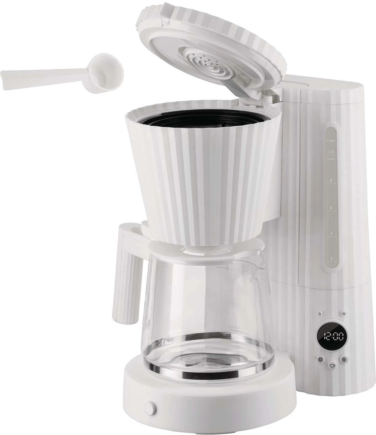 Alessi Filter-koffiezetapparaat Plissé - 1.5 Liter - Wit - Michele De Lucchi - MDL14 W - Afbeelding 3