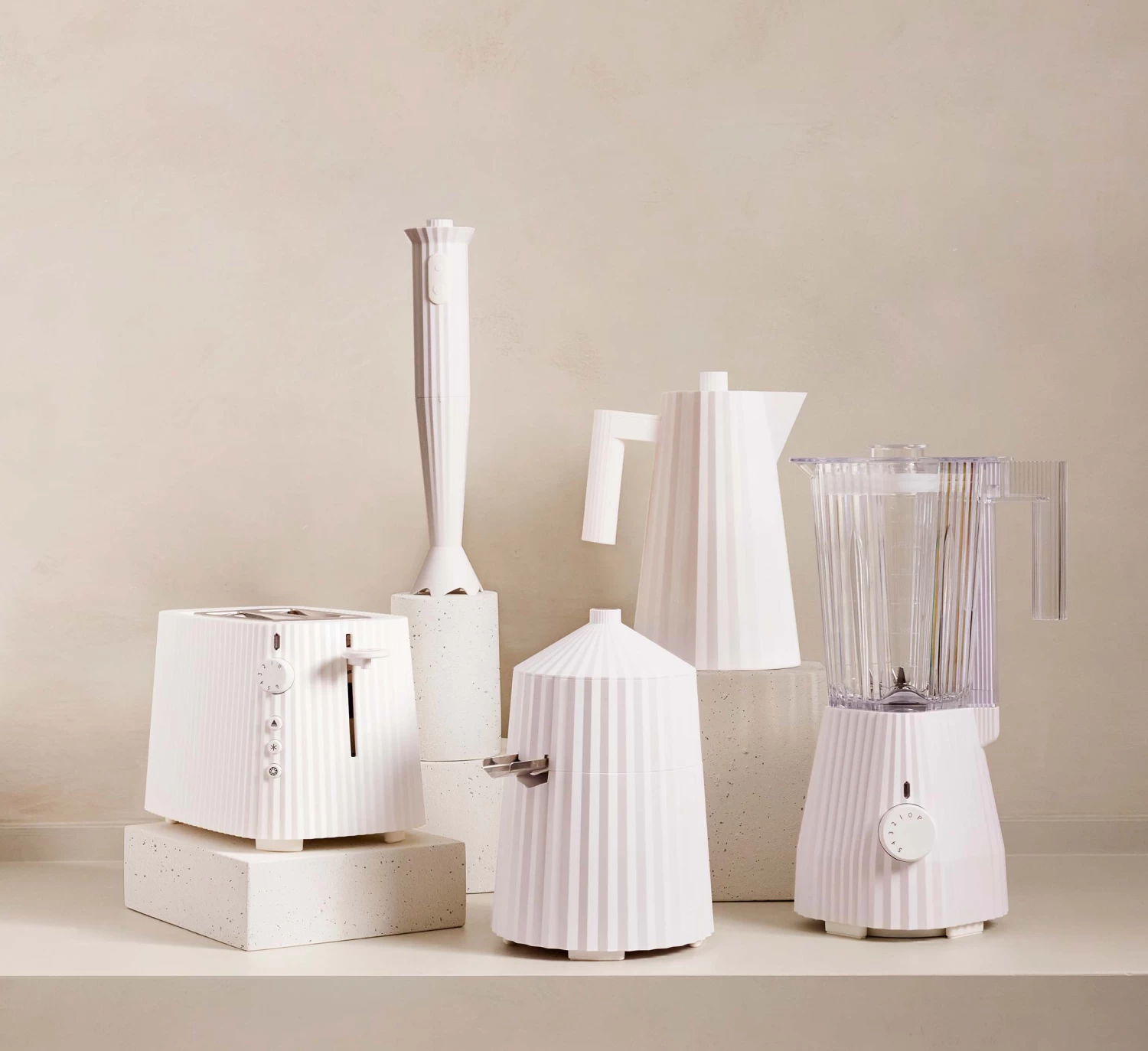 Alessi Waterkoker Plissé - Droogkookbeveiliging - Wit - Michele De Lucchi - 1 Liter - MDL06/1 W - Afbeelding 6