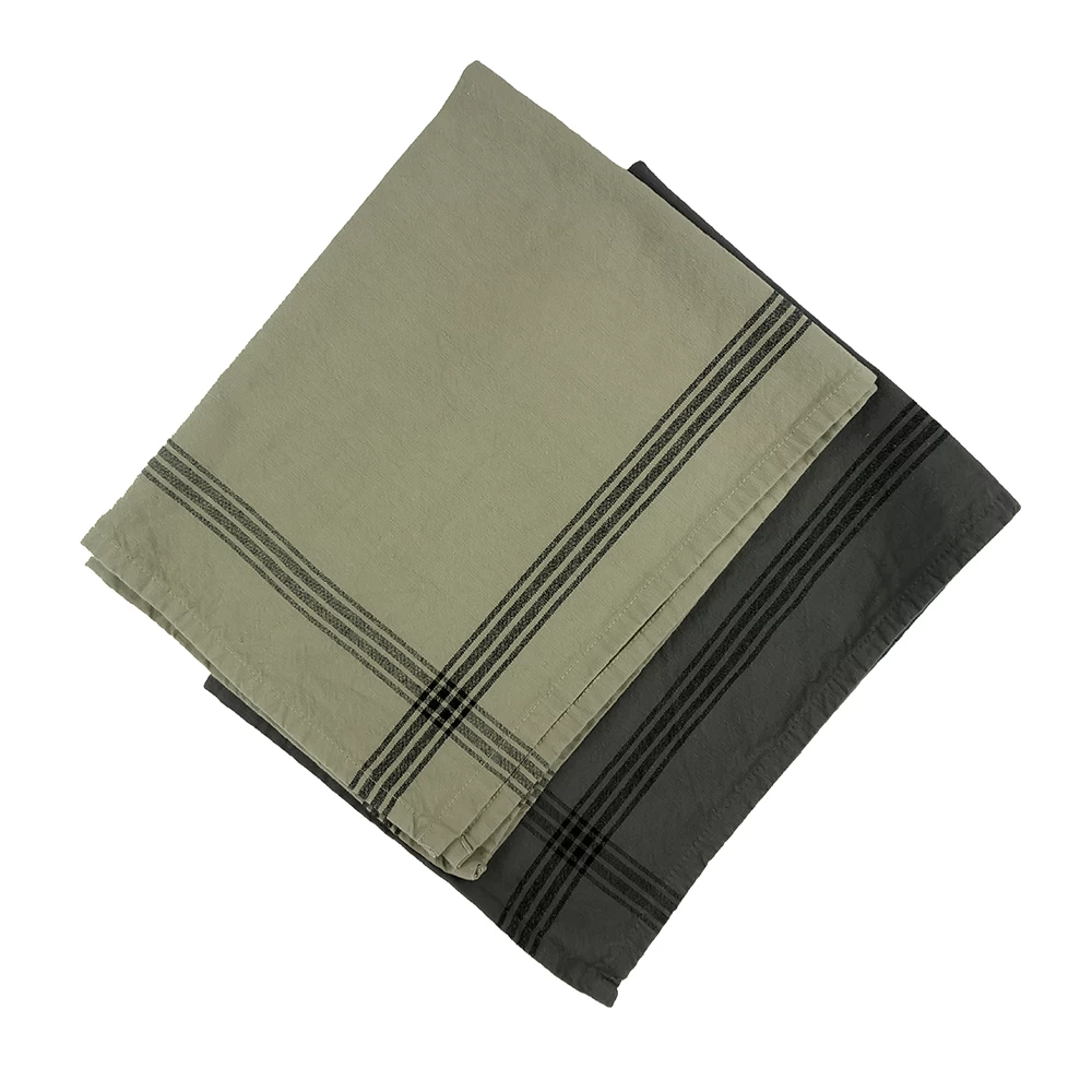 KOOK Theedoek Washed Khaki 50 X 70 Cm - Afbeelding 2