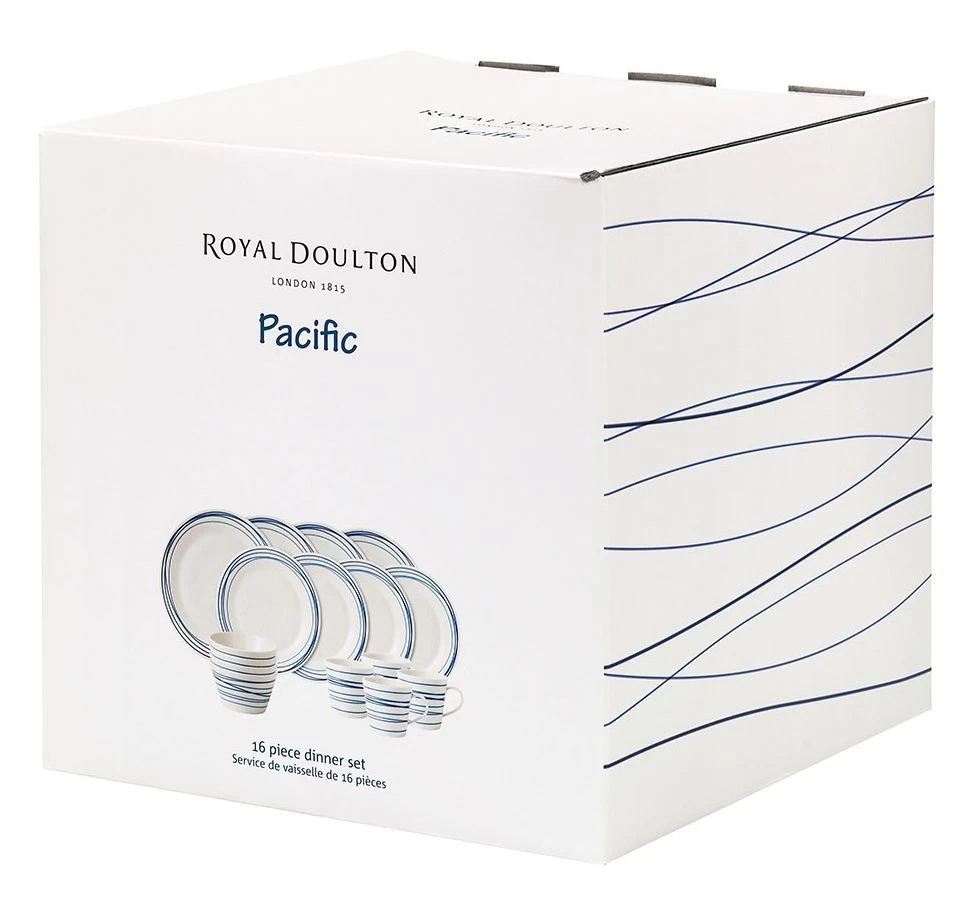 Royal Doulton Serviesset Pacific Lines - 16-delig / 4 Personen - Afbeelding 4