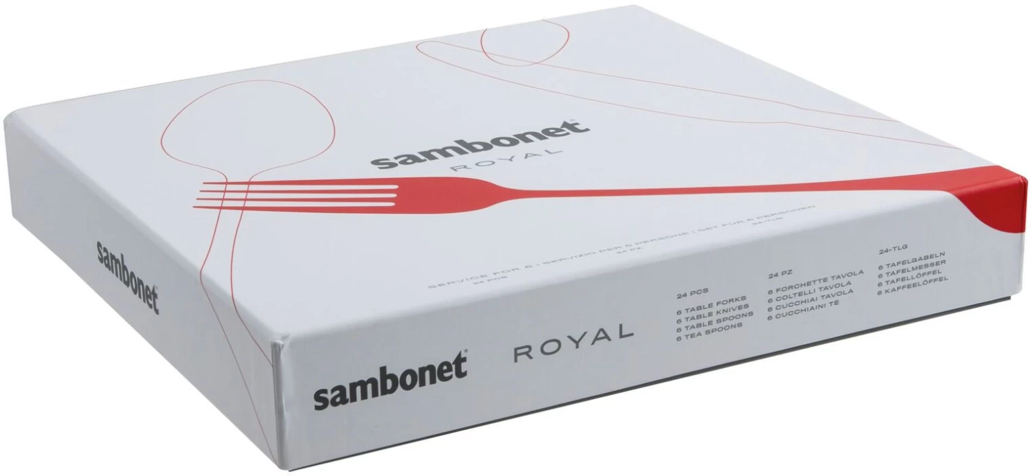 Sambonet Bestekset Royal - Champagne - 24 Delig / 6 Personen - Afbeelding 2