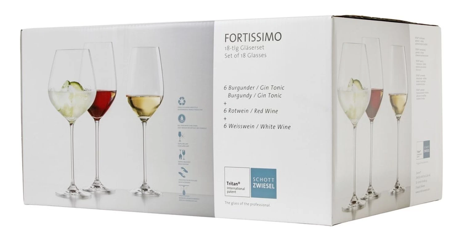 Schott Zwiesel Wijnglazen Fortissimo - Set 18 Delig - Witte En Rode Wijnglazen & Gin Tonic Glazen - Afbeelding 8