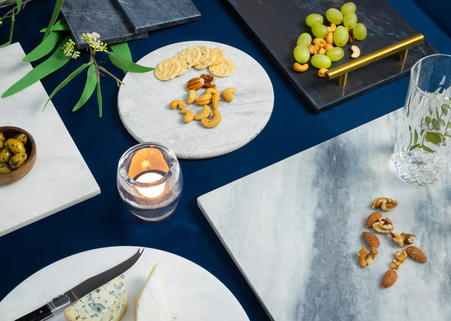 Jay Hill Dienblad - Met Handvatten - Marmer - Grijs - 30 X 20 Cm - Afbeelding 4