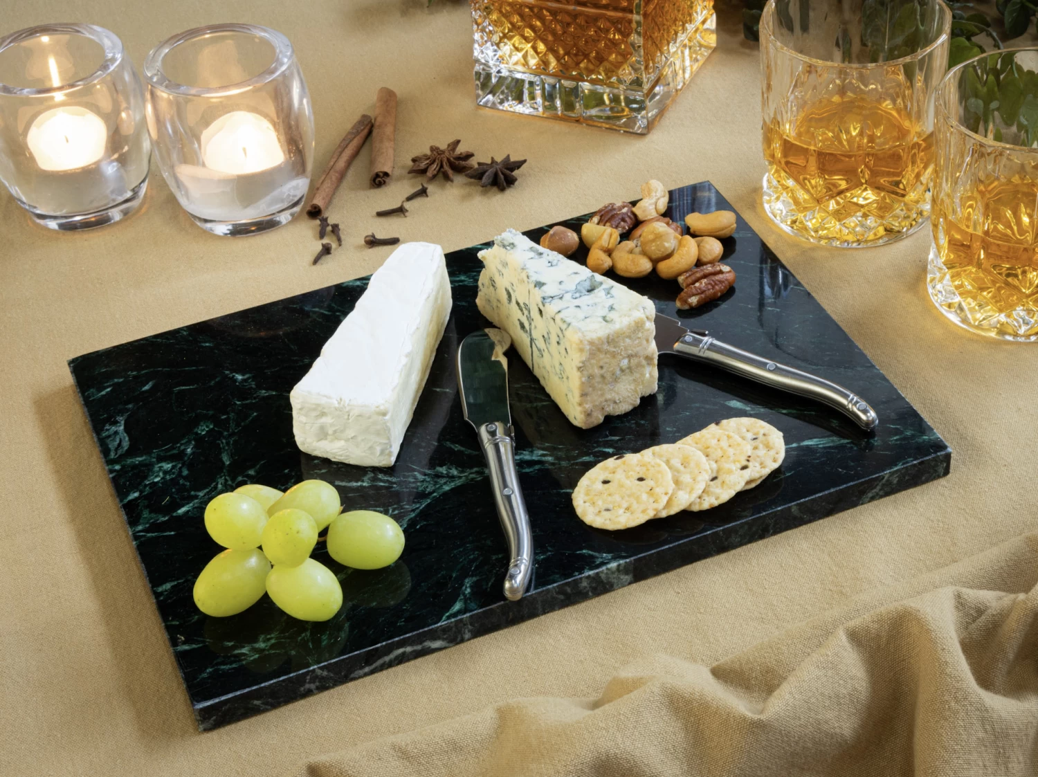 Jay Hill Snijplank / Serveerplank / Borrelplank Marmer - Groen - 29 X 21 Cm - Afbeelding 2